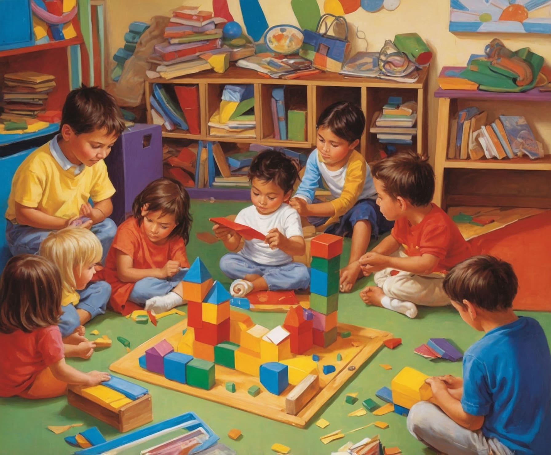 Niños aprendiendo inglés con juegos y diversión
