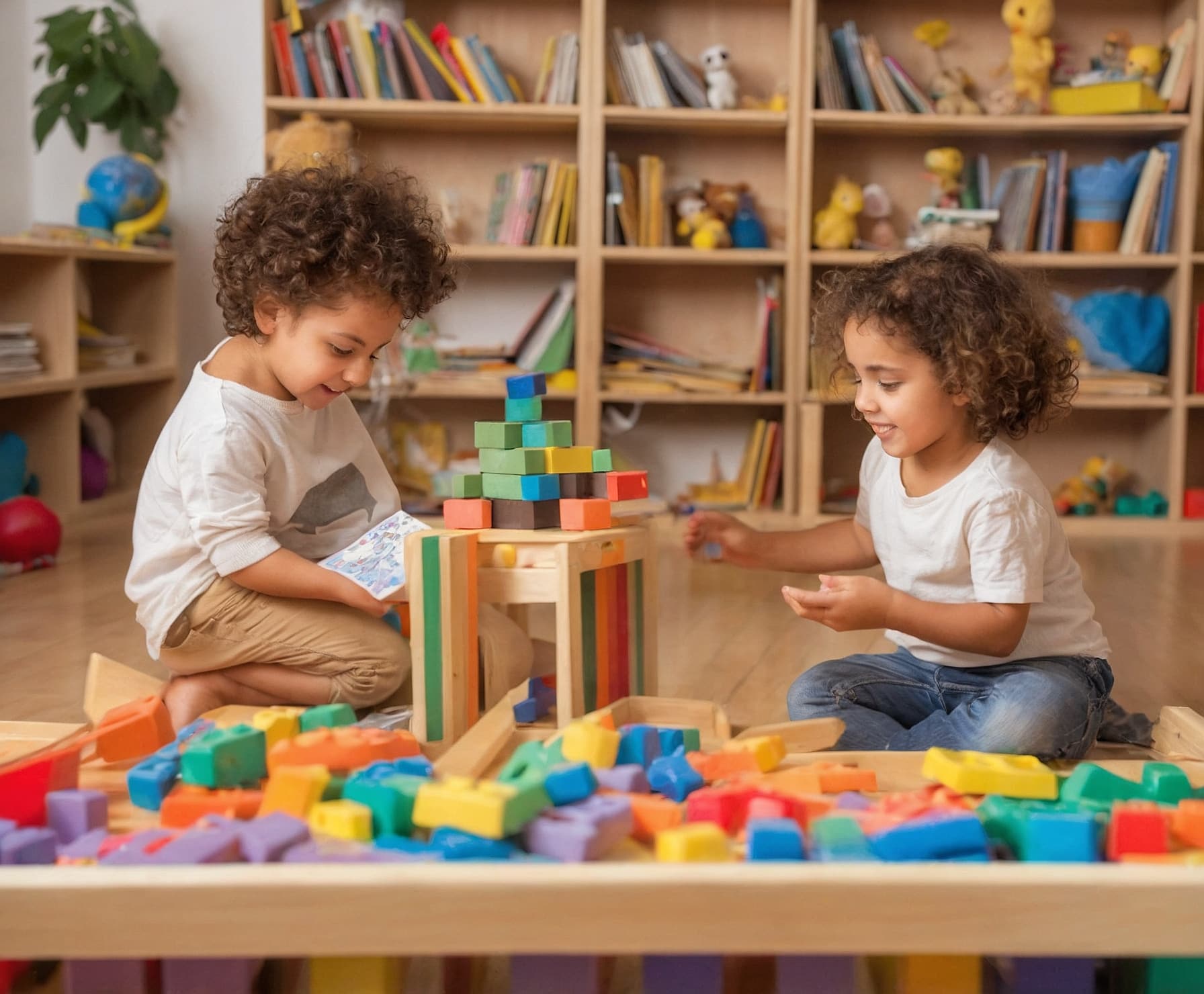 Niños aprendiendo inglés con juegos y manualidades